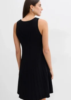 Sale Strickkleid in A-Linie aus Viskose-Mix Damen Kleider|Strickmode