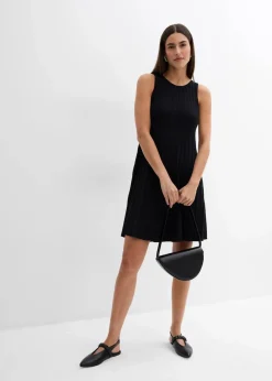 Sale Strickkleid in A-Linie aus Viskose-Mix Damen Kleider|Strickmode