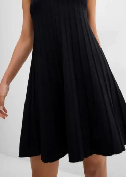 Sale Strickkleid in A-Linie aus Viskose-Mix Damen Kleider|Strickmode