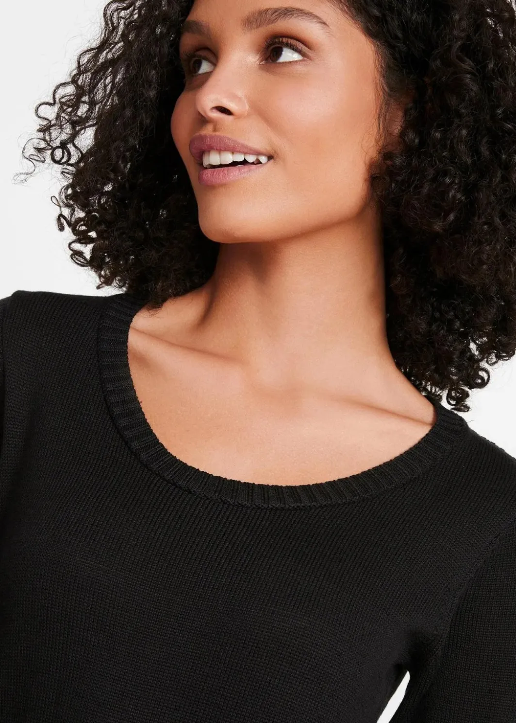 Damen bonprix Kleider|Basics|Strickkleid in ausgestellter Form