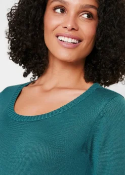 Discount Strickkleid in ausgestellter Form Damen Kleider|Basics