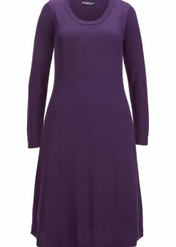 Hot Strickkleid in ausgestellter Form Damen Kleider|Basics