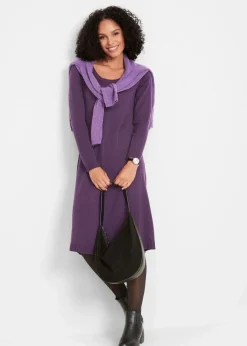 Hot Strickkleid in ausgestellter Form Damen Kleider|Basics