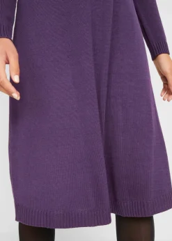 Hot Strickkleid in ausgestellter Form Damen Kleider|Basics