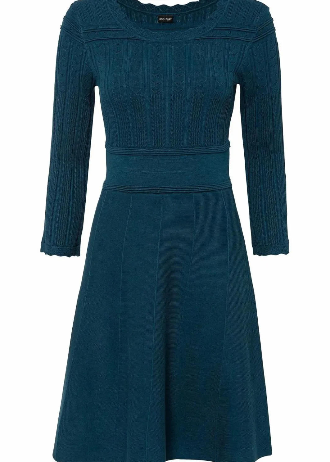 Hot Strickkleid mit Ajourmuster Damen Bekleidung·Umstandsmode|Strickmode