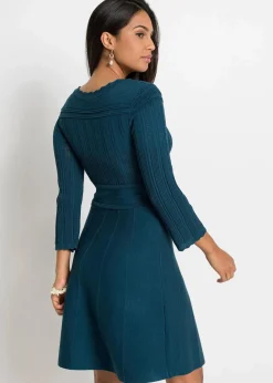 Hot Strickkleid mit Ajourmuster Damen Bekleidung·Umstandsmode|Strickmode