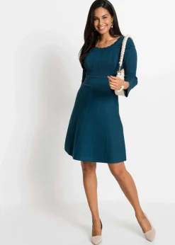 Hot Strickkleid mit Ajourmuster Damen Bekleidung·Umstandsmode|Strickmode