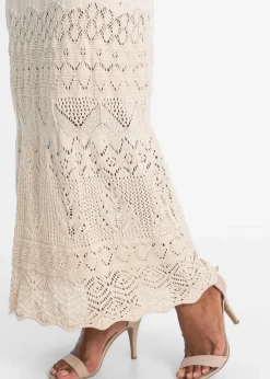 Hot Strickkleid mit Ajour-Muster Damen Bekleidung·Umstandsmode|Bekleidung·Pullover & Strickjacken