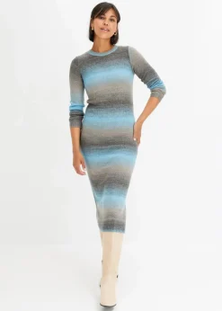 Damen bonprix Bekleidung·Umstandsmode|Bekleidung·Pullover & Strickjacken|Strickkleid mit Farbverlauf