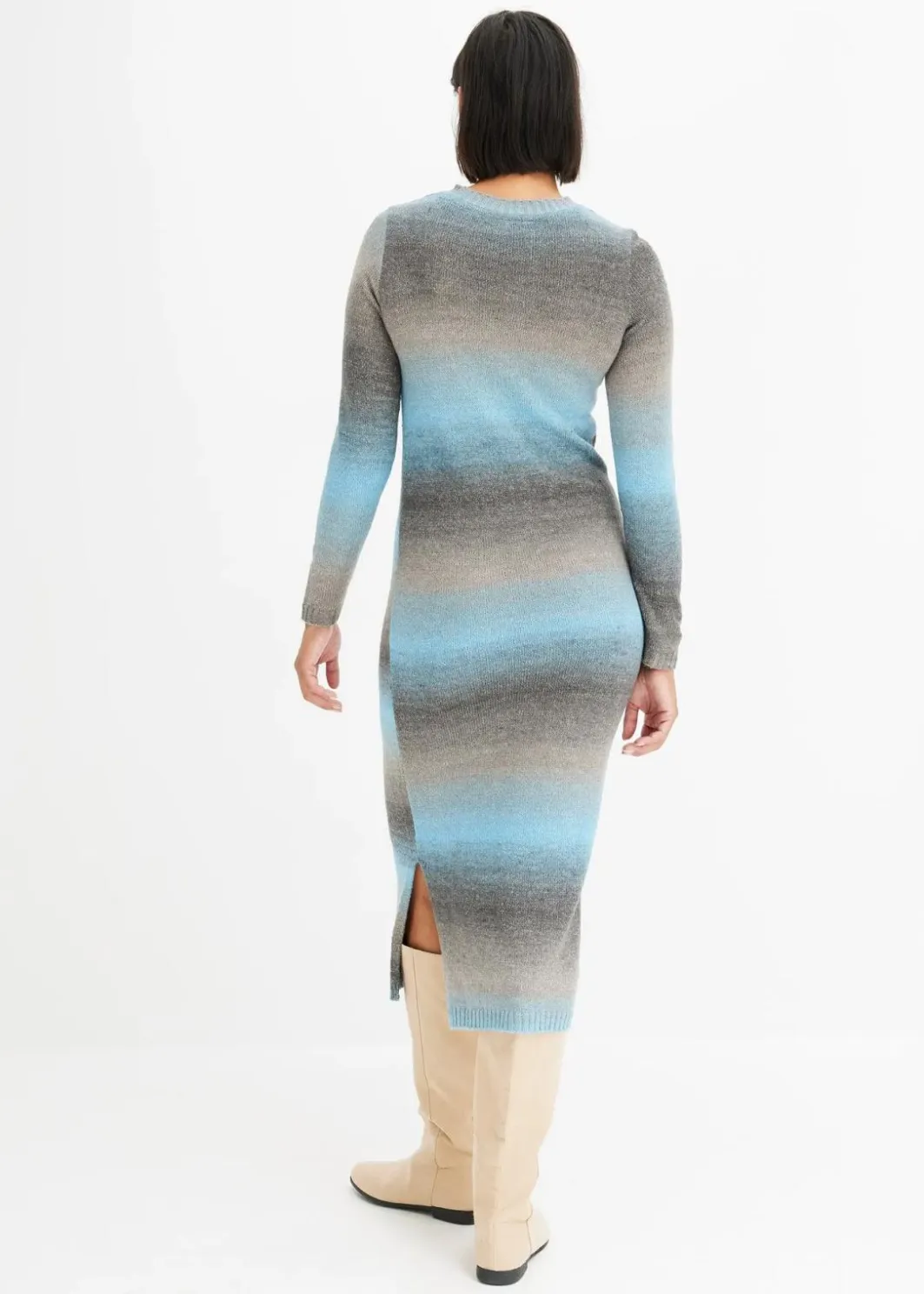 Damen bonprix Bekleidung·Umstandsmode|Bekleidung·Pullover & Strickjacken|Strickkleid mit Farbverlauf