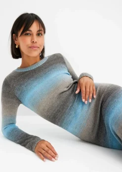 Damen bonprix Bekleidung·Umstandsmode|Bekleidung·Pullover & Strickjacken|Strickkleid mit Farbverlauf