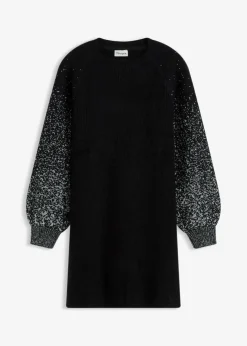 Damen bonprix Bekleidung·Umstandsmode|Bekleidung·Pullover & Strickjacken|Strickkleid mit Glitzer-Effekt