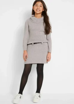 Hot Strickkleid mit Gürtel (2-tlg. Set) Kinder Mädchen 9-16 Jahre·Kleider & Jumpsuits