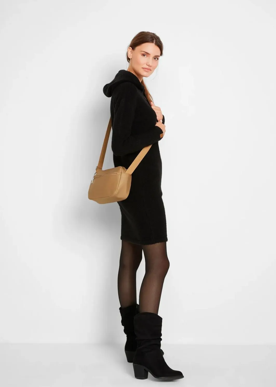 New Strickkleid mit Kapuze Damen Bekleidung·Umstandsmode|Bekleidung·Pullover & Strickjacken