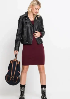 Online Strickkleid mit legerem Schnitt Damen Bekleidung·Umstandsmode|Strickmode