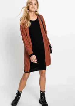 Damen bonprix Basics|Bekleidung·Pullover & Strickjacken|Strickkleid mit legerem Schnitt