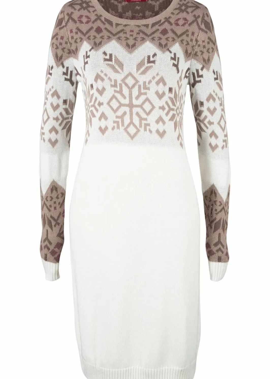 Damen bonprix Bekleidung·Umstandsmode|Kleider|Strickkleid mit Norwegermuster