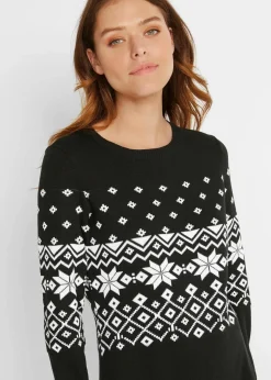 Online Strickkleid mit Norwegermuster Damen Bekleidung·Umstandsmode|Bekleidung·Pullover & Strickjacken