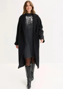 Damen bonprix Bekleidung·Umstandsmode|Bekleidung·Pullover & Strickjacken|Strickkleid mit Pailletten-Applikation