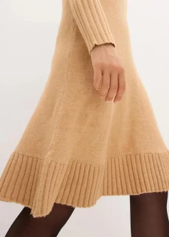 New Strickkleid mit Polokragen Damen Strickmode|Kleider