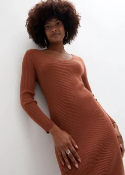 Damen bonprix Bekleidung·Umstandsmode|Strickmode|Strickkleid mit Pullunder 2tlg. Set