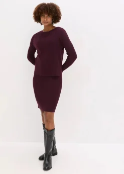 Damen bonprix Bekleidung·Umstandsmode|Strickmode|Strickkleid mit Pullunder 2tlg. Set