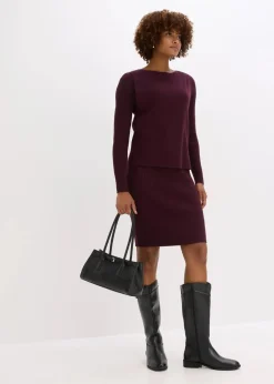 Damen bonprix Bekleidung·Umstandsmode|Strickmode|Strickkleid mit Pullunder 2tlg. Set