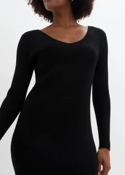 Damen bonprix Kleider|Bekleidung·Pullover & Strickjacken|Strickkleid mit Pullunder 2tlg. Set