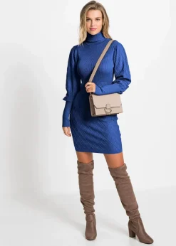 Strickkleid mit Rollkragen Damen Kleider|Strickmode