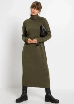 Damen bonprix Bekleidung·Umstandsmode|Bekleidung·Pullover & Strickjacken|Strickkleid mit Rollkragen