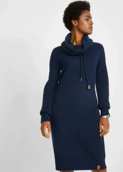 Damen bonprix Bekleidung·Umstandsmode|Bekleidung·Pullover & Strickjacken|Strickkleid mit Schalkragen