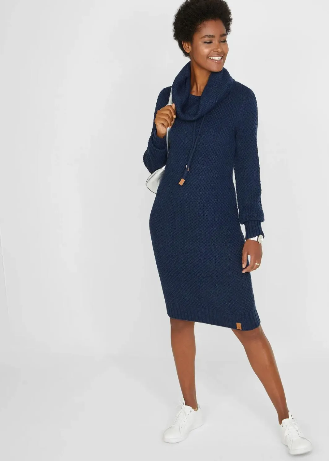 Damen bonprix Bekleidung·Umstandsmode|Bekleidung·Pullover & Strickjacken|Strickkleid mit Schalkragen
