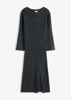 Damen bonprix Bekleidung·Umstandsmode|Kleider|Strickkleid mit Schlitz
