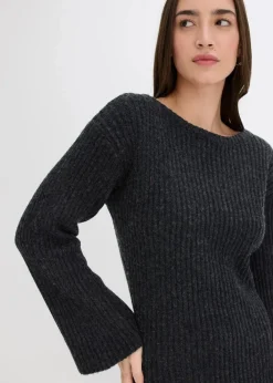 Damen bonprix Bekleidung·Umstandsmode|Kleider|Strickkleid mit Schlitz