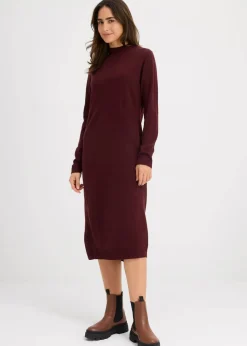 Clearance Strickkleid mit Stehkragen Damen Bekleidung·Umstandsmode|Strickmode