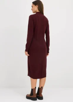 Clearance Strickkleid mit Stehkragen Damen Bekleidung·Umstandsmode|Strickmode