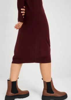 Clearance Strickkleid mit Stehkragen Damen Bekleidung·Umstandsmode|Strickmode