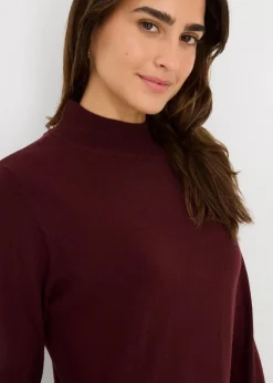 Clearance Strickkleid mit Stehkragen Damen Bekleidung·Umstandsmode|Strickmode