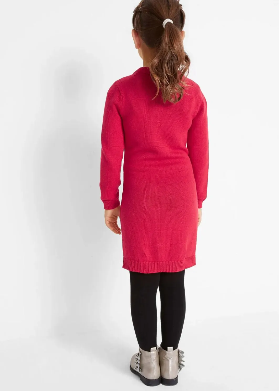 Kinder bonprix Mädchen 2-8 Jahre·Kleider & Röcke|Strickkleid mit Tasche (2-tlg.Set)