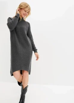 Damen bonprix Bekleidung·Umstandsmode|Bekleidung·Pullover & Strickjacken|Strickkleid mit Vokuhila-Saum