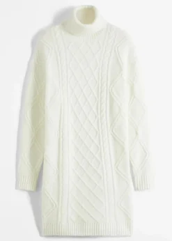Outlet Strickkleid mit Zopfmuster Damen Bekleidung·Umstandsmode|Bekleidung·Pullover & Strickjacken