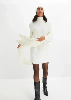 Outlet Strickkleid mit Zopfmuster Damen Bekleidung·Umstandsmode|Bekleidung·Pullover & Strickjacken