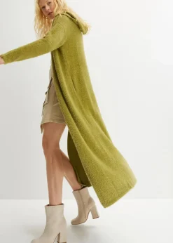 Strickmantel aus weichem Federgarn Damen Pullover & Strickjacken|Bekleidung·Jeans