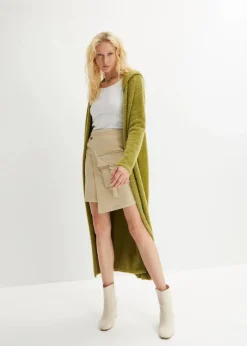 Strickmantel aus weichem Federgarn Damen Pullover & Strickjacken|Bekleidung·Jeans