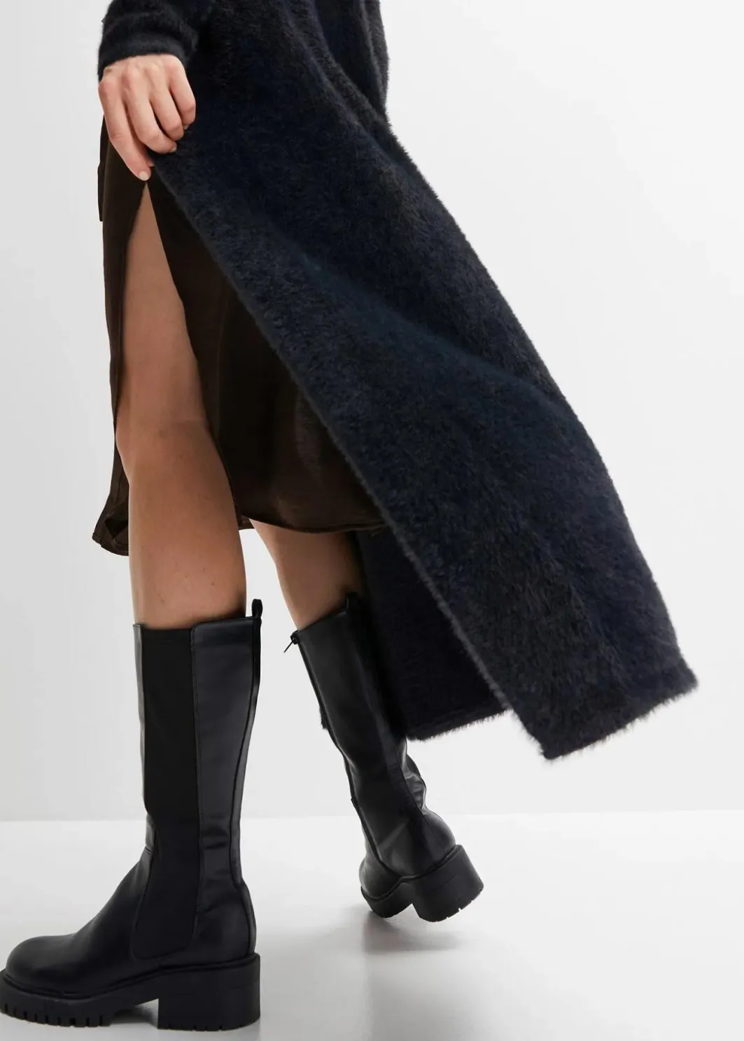 Damen bonprix Bekleidung·Umstandsmode|Strickmode|Strickmantel aus weichem Federgarn