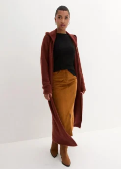 Clearance Strickmantel aus weichem Federgarn Damen Bekleidung·Umstandsmode|Strickmode