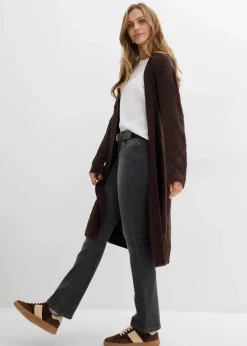 Strickmantel aus Zopfstrick Damen Bekleidung·Umstandsmode|Bekleidung·Jeans