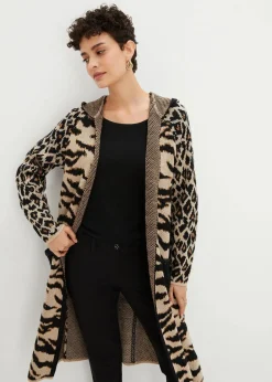 Hot Strickmantel mit Pailletten und Kapuze Damen Bekleidung·Umstandsmode|Bekleidung·Jeans
