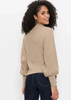 Best Strickpullover mit Ballonärmeln Damen Strickmode|Pullover & Strickjacken