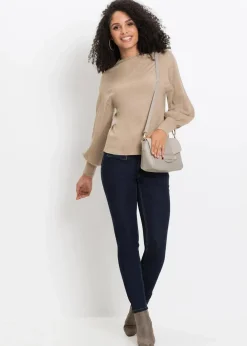 Best Strickpullover mit Ballonärmeln Damen Strickmode|Pullover & Strickjacken